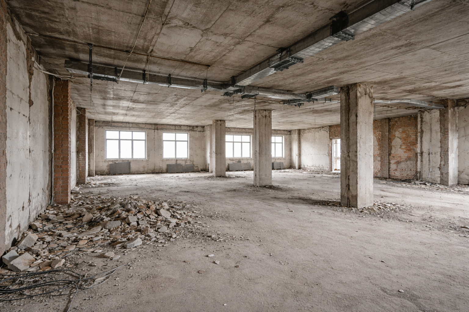 После демонтаж